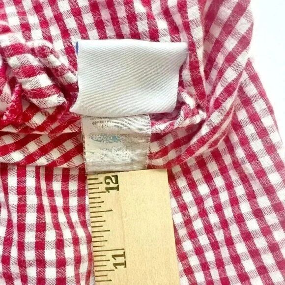 Vintage Bon Bebe Ladybug Gingham Baby Girl Sleeveless Top - Picture 10 of 10